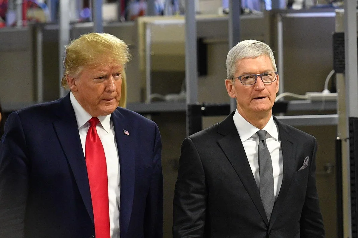 Apple Shares Soar After Trump Talks Tariff Truce and $500B Investment With CEO Tim Cook