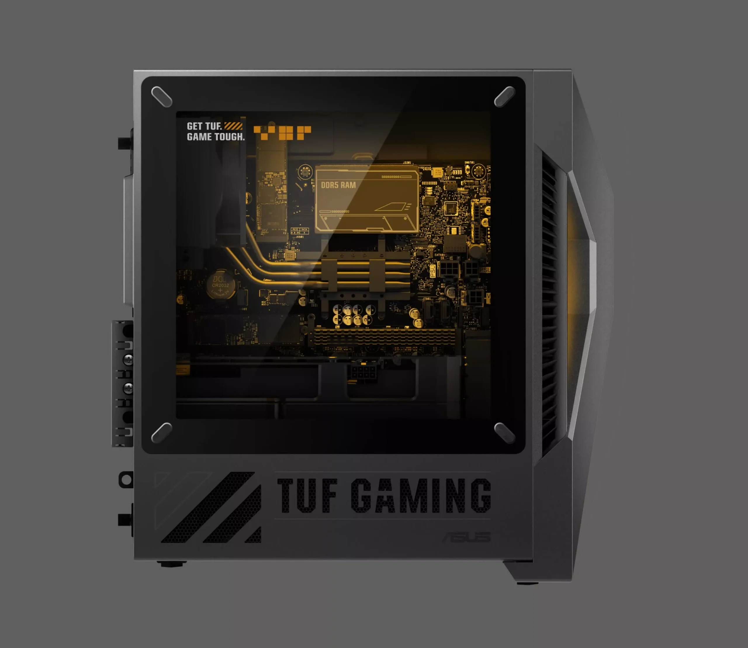 Asus TUF Gaming T500 Combines Mobile CPU Power and RTX Graphics in a Compact, Rugged Desktop