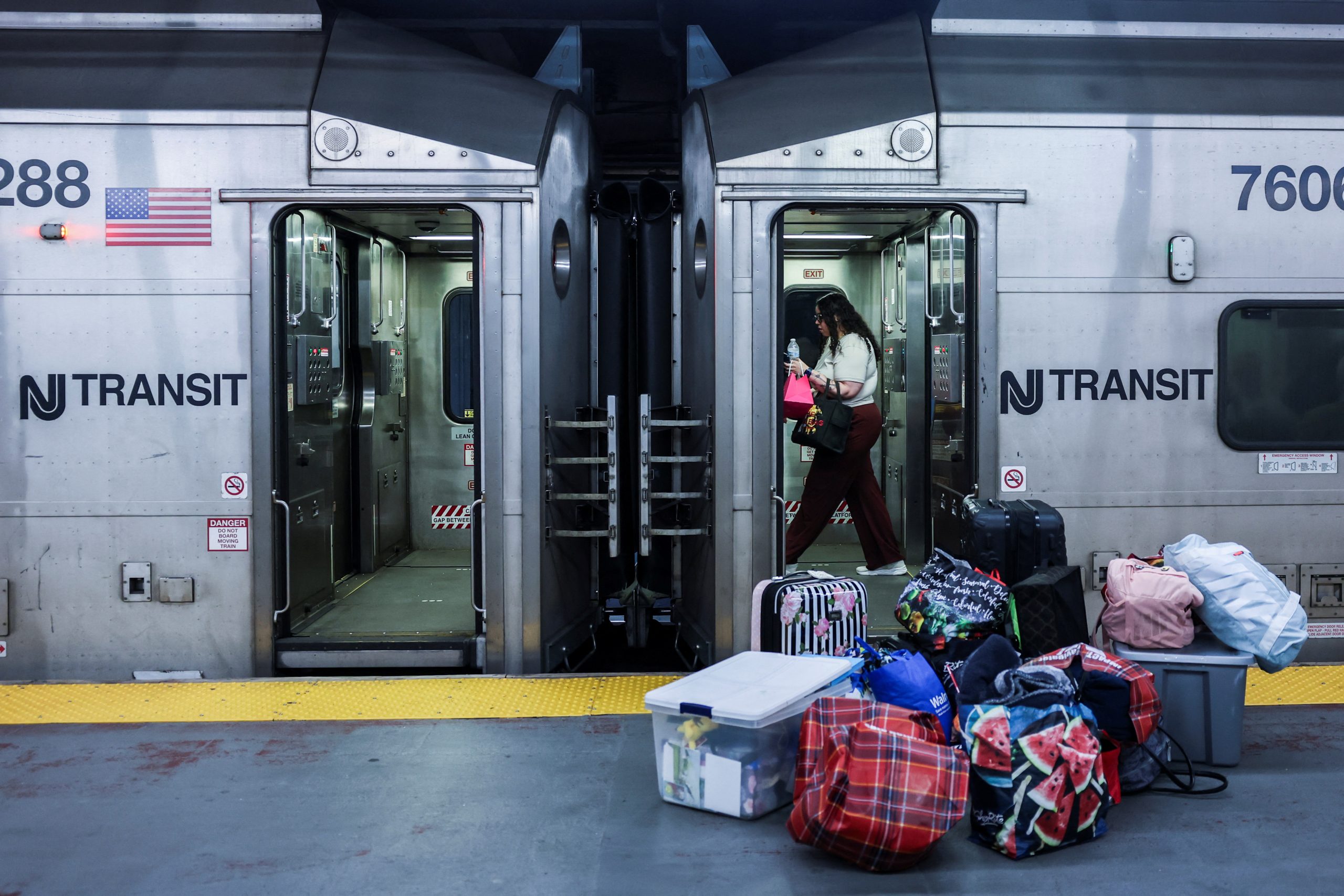 NJ Transit Strike Halts Commuter Flow, Slams Local Businesses as Private Transit Steps In