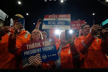 Steelworkers Rally Around Jobs as Trump Shifts on Nippon Deal and Union Fractures Deepen